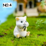 1 Pc Hamster Figurine Miniature Animal Mini Statue No.4
