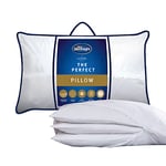 Silentnight Perfect Pillow – Adjustable Height to Suit Back, Front and Side Sleepers with Soft, Medium and Firm Support – Machine Washable and Hypoallergenic Hotel Quality Luxury Bed Pillow