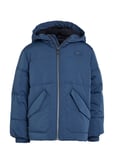 Monotype Padded Puffer Jacket Blue Tommy Hilfiger