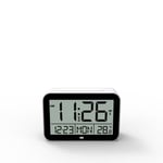 Réveil numérique radio-piloté, écran rétro-éclairé, affichage de l'heure, la date et la température, fonctionne sur piles
