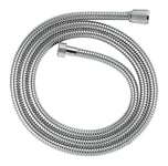GROHE VitalioFlex Metal - Shower Hose 2 m, (Tensile Strength 50 kg, Pressure Resistance Up to 5 Bar, Heat Resistance 70°C, Universal Connection G 1/2" x 1/2"), Chrome, 22107000