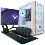 Vibox I-14 PC Gamer - 22" Écran Pack - Quad Core AMD Ryzen 3200G Processeur 4GHz - Radeon Vega 8 Graphique - 16Go RAM - 480Go SSD - Windows 11 - WiFi