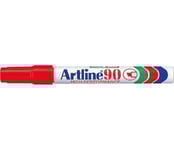 Artline märkpenna 90, 2-5 mm, röd