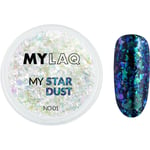 MYLAQ My Star Dust Glitter til negle Skygge 01 0,2 g