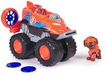Paw Patrol: Rescue Wheels Zuma’s Hovercraft, Toy Truck with Projectile Launcher and Collectible Action Figure, Kids’ Toys for Boys & Girls Ages 3+