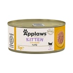 Applaws in Broth -säästöpakkaus 48 x 70 g - kitten-kana