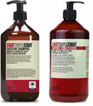 EightTripleEight Hair Care with Caffeine - 1L Shampoo & 1L Conditioner X2 Pack