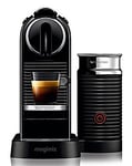 Nespresso 11317 CitiZ Black Capsule Coffee Machine with Aeroccino by Magimix