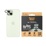 iPhone 15 / 15 Plus PanzerGlass Hoops - Kameraskydd - Platinum Strength - Genomskinlig / Grön