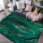 makeups1 Modern Extra Large Area Rug Light luxury abstract emerald green rock pattern For Living Room Bedroom Bedside Coffee Table Sofa Easy To Clean 200x300CM (6ft6 x9ft10)