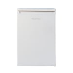 Russell Hobbs Under Counter Larder Fridge 127 Litre with Adjustable Thermostat & Feet, 3 Removable Shelves, Internal LED Light, Reversible Door, White, 2 Year Guarantee RH85UCLF552E1W