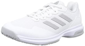 adidas Men's GameCourt 2.0 Omnicourt Shoes Sneaker, Cloud White/Grey Two/Cloud White, 4 UK