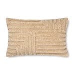 Crease Wool Cushion Rectangular / Light Sand