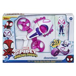 Marvel Spidey and His Amazing Friends Ghost-Spider, Feature Vehicle 2-in-1