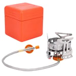 3500W Mini Camping Gas Stove Portable Windproof Stove with Piezo Ignition Outdoor Cooker Burner for Picnic