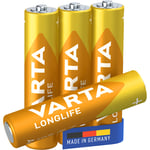 Varta Batteri VARTA Alkaliska Longlife LR03/AAA 4-Pack 4103101414