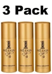 3 X PACO RABANNE 1 MILLION 150ML DEODORANT SPRAY BRAND NEW & SEALED - PACK OF 3