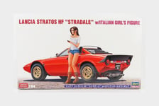1:24 HASEGAWA Lancia Stratos Hf 1974 With Italian Girl'S Figure Kit HA20543 Mode