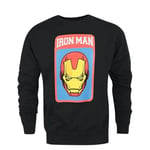 Iron Man Mens Mask Sweatshirt NS7858