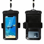 Vattentätt Mobilfodral PVC Armband 6.5" - Svart