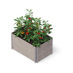 Upyard GardenBox 3er Set - ensemble de 3 jardinières surélevées en bois de palette, 120x80 cm, gris - grey