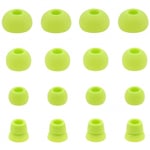 JNSA Green Replacement Earbud Tips for Beats Powerbeats3 Wireless Stereo Headphones 16PCS 8 Pairs 4 Size Option - Small, Medium, Large, and Double Flange (Green)