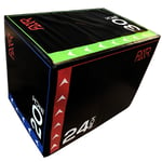 Jump Plyo Box 3 in 1 Soft Gym Plyometric Jump Box 20 / 24 / 30"  - FXR Sports
