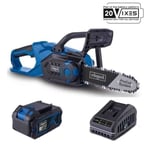 Tronçonneuse sans fil SCHEPPACH C-CS254-X 20V IXES Diamètre coupe 20 cm - Chaîne 6 m/s - ProCut 10" + bat 4Ah + chargeur