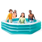 Intex Swim Center Blue Crystal Opplåsbart Badebasseng  254x56 cm fra 6 år