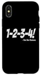 iPhone X/XS 1-2-3-4! Punk Rock Countdown Tempo Funny Case