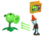 LINGJIA Plants Vs Zombies Toys 5pcs/sethand To Do Plant Vs Zombie Children Movable Doll Model Toy Gift Doll Pea Shooter, Zombie Doll