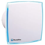 Mundofan Aludecora-MU Extracteur de salle de bain temporisé avec lumière LED Ø 150 mm