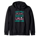 Cute Greatest Mama shirt Best Mom Mothers Day Gifts Women Zip Hoodie