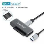 Câble UTS3-3AB 50 cm - boîtier pour disque dur externe HDD 2.5 pouces, SATA USB3.0, 5Gbps, 4 to, caddie