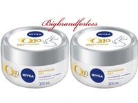 2 X NIVEA Q10 Firming Body Cream All skin Type  Multi Power 4 In 1 Tub 300 Ml