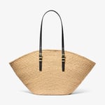 MICHAEL Michael Kors Isa Large Crocheted Straw Tote Bag