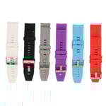 6ST Smarta klockarmband för män Kvinnor Silikon 22mm Quick Release Watch Ersättningsremmar för GT2 GT3 Svart Vit Grå Röd Lila Blå