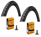2 Däck + 2 Slangar Continental Contact 700x42C (42-622) auto ventil