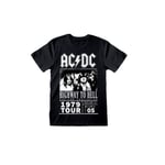 Heroes Inc - AC/DC - T-Shirt Highway To Hell 1979 Turné Svart - (M)