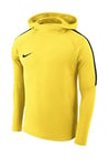 Nike Academy 18 Hoodie PO Sweat d'entrainement Homme Tour Yellow/Anthracite/Anthracite/Black FR: 2XL (Taille Fabricant: 2XL)