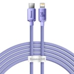 Baseus USB-C till Lightning kabel 20W PD, 1.2m - Lila