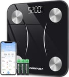 Bluetooth Body Fat Scales, INSMART Smart Digital Bathroom Weight Weighing Scales
