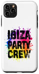 Coque pour iPhone 11 Pro Max Ibiza Party Crew coloré | Citation de vacances d'équipe 2024