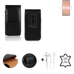 Vertical holster + headphones for Sony Xperia Ace III Belt Pouch Protective