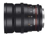 Samyang F1312805101 VDSLR Video Lens for Sony A Fixed Focal Length 24 mm Opening T1.5-22 ED AS IF UMC II Filter Diameter 77 mm Black