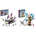 LEGO 71469 DREAMZzz Le Vaisseau Requin des Cauchemars, Construisez Un Jouet de Bateau Pirate & DREAMZzz 71461 La Cabane Fantastique dans l'arbre, Jouet, avec Minifigurines Mateo et Izzie