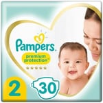 4X  Pampers - Premium Protection Diapers Size 2, for Babies 4-8 kg - 30 Pieces