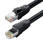 Ugreen Ethernet Kabel RJ45 Cat 8 T568B 2m Svart