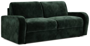 Jay-Be Deco Velvet 3 Seater Sofa Bed - Dark Green