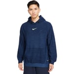 Nike Pro Therma-FIT Advantage Hood Treningsgenser Herre - Blå - str. 2XL